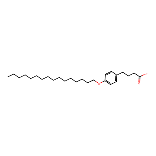 4-(4-(Hexadecyloxy)phenyl)butyric acid structure