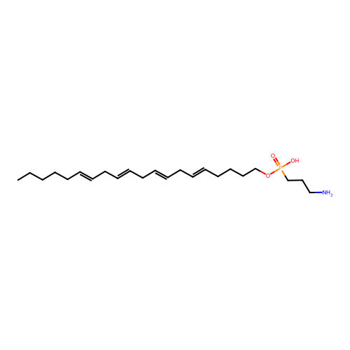 5,8,11,14-Eicosatetraenyl (3-aminopropyl)phosphonate structure