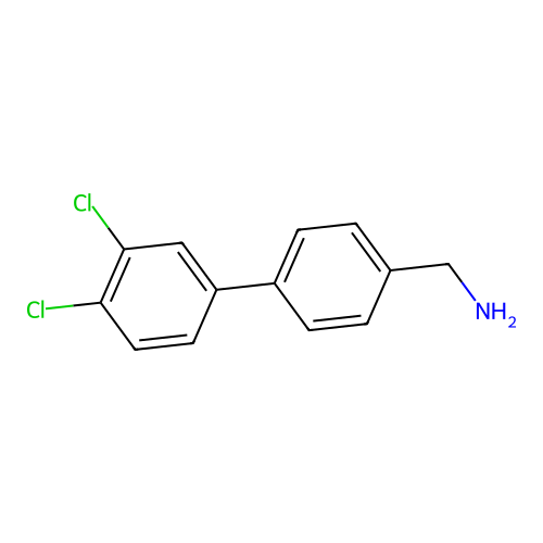 [4-(3,4-Dichlorophenyl)phenyl]methylamine structure
