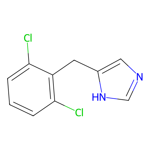 4-(2',6'-Dichlorobenzyl)imidazole structure