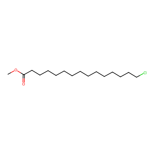 Methyl 15-chloropentadecanoate structure