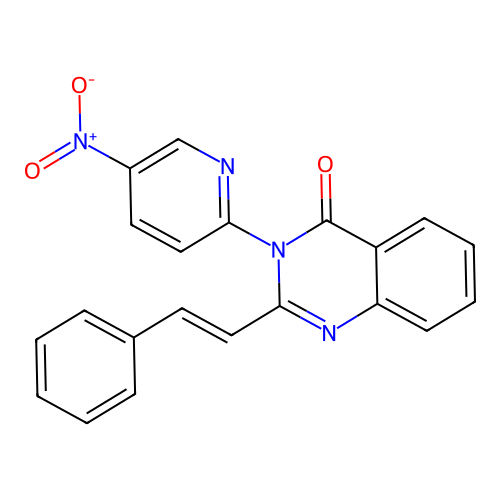 4(3H)-Quinazolinone, 3-(5-nitro-2-pyridyl)-2-styryl- structure