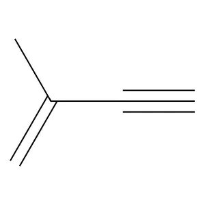 Isopropenylacetylene structure