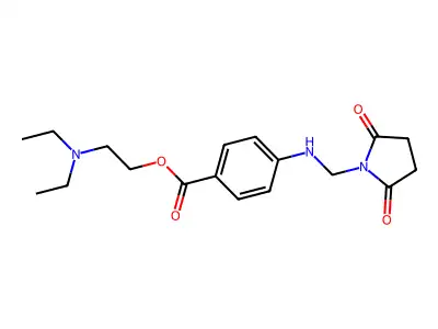 2-Diethylaminoethyl 4-[(2,5-dioxopyrrolidin-1-yl)methylamino]benzoate structure