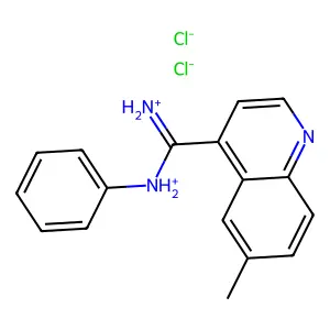 Formamidine, 1-(6-methyl-4-quinolyl)-N-phenyl-, dihydrochloride structure