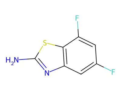4,6-Difluoro-1,3-benzothiazol-2-amine structure