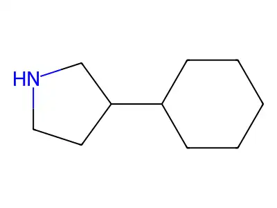 3-Cyclohexylpyrrolidine structure