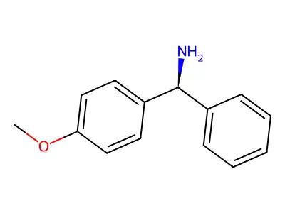 (S)-(4-Methoxyphenyl)(phenyl)methanamine structure
