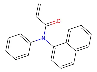 N-(Naphthalen-1-yl)-N-phenylprop-2-enamide structure