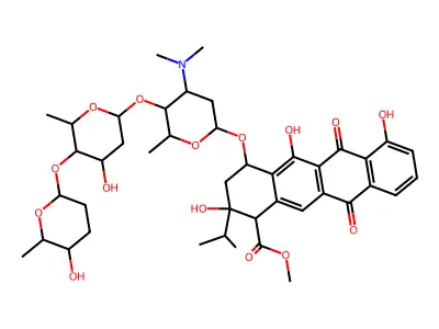 13-Methylaclacinomycin M structure