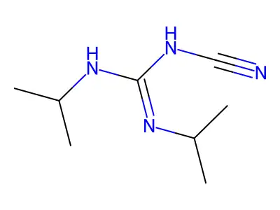 Guanidine, N-cyano-N',N''-bis(1-methylethyl)- structure