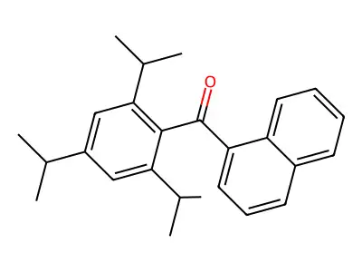 Methanone, 1-naphthalenyl[2,4,6-tris(1-methylethyl)phenyl]- structure