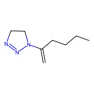 1-Hex-1-en-2-yl-4,5-dihydrotriazole structure