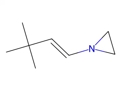 1-(3,3-Dimethylbut-1-en-1-yl)aziridine structure