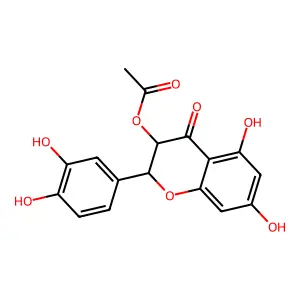 Taxifolin 3-acetate structure