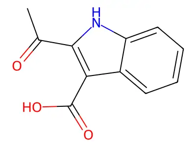 2-acetyl-1H-indole-3-carboxylic Acid structure