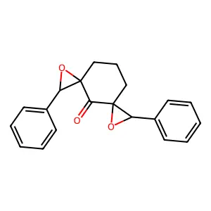 2,7-Diphenyl-1,6-dioxadispiro(2.1.2.3)decan-4-one structure