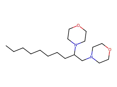 4-[(Morpholin-4-ylmethyl)nonyl]morpholine structure