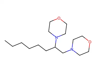 4-[(Morpholin-4-ylmethyl)heptyl]morpholine structure