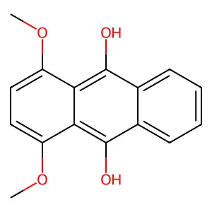 1,4-Dimethoxyanthracene-9,10-diol structure