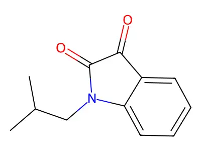 1-(2-methylpropyl)-2,3-dihydro-1H-indole-2,3-dione structure