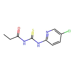 N-[(5-氯吡啶-2-基)氨基硫代羰基]丙酰胺 structure