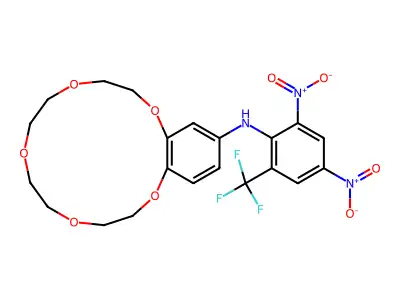 4'-(2'',4''-Dinitro-6''-trifluoromethylphenyl)-aminobenzo-15-crown-5 structure