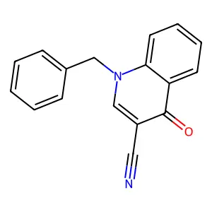 1-苄基-4-氧代-1,4-二氢喹啉-3-甲腈 structure