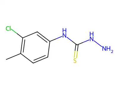 N-(3-Chloro-4-methylphenyl)hydrazinecarbothioamide structure