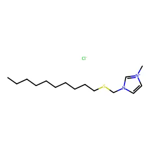 1-((Decylthio)methyl)-3-methyl-1H-imidazolium chloride structure