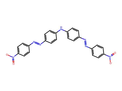 Benzenamine, 4-[2-(4-nitrophenyl)diazenyl]-N-[4-[2-(4-nitrophenyl)diazenyl]phenyl]- structure