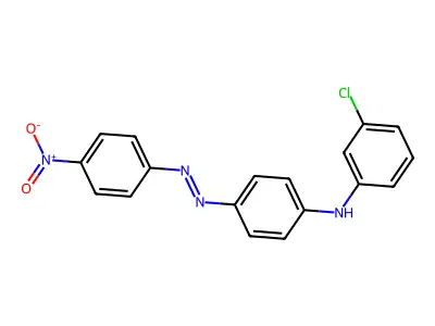 Benzenamine, 3-chloro-N-[4-[2-(4-nitrophenyl)diazenyl]phenyl]- structure