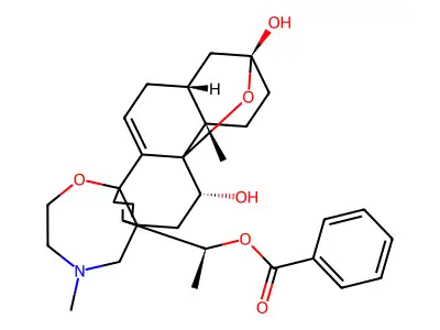 batrachotoxinin A 20-alpha-benzoate structure