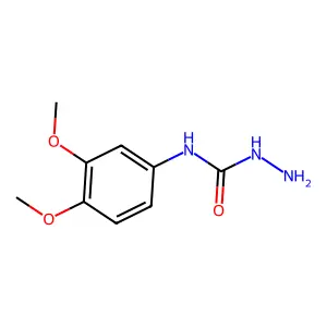 N-(3,4-dimethoxyphenyl)-1-hydrazinecarboxamide structure