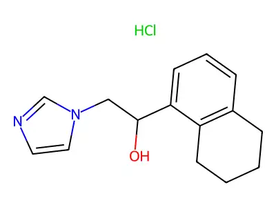 1-Imidazoleethanol, alpha-(5,6,7,8-tetrahydro-1-naphthyl)-, hydrochloride structure