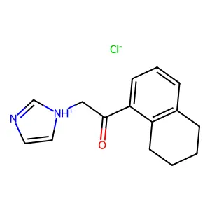 1'-Acetonaphthone, 5',6',7',8'-tetrahydro-2-(1-imidazolyl)-, hydrochloride structure