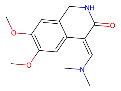 3(2H)-Isoquinolinone, 1,4-dihydro-6,7-dimethoxy-4-((dimethylamino)methylene)- structure