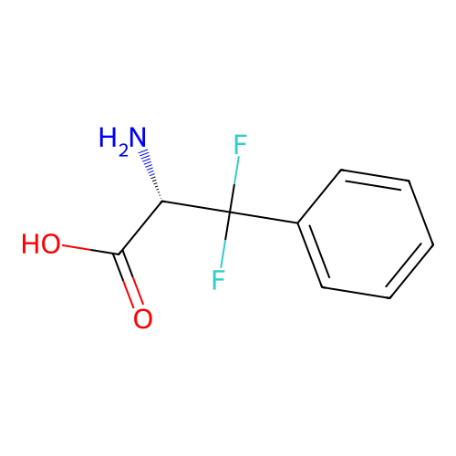 (2S)-2-amino-3,3-difluoro-3-phenylpropanoic acid structure