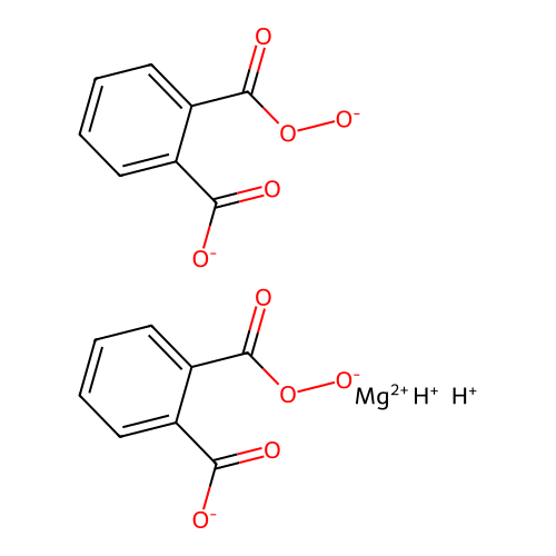 Dihydrogen bis(monoperoxyphthalato(2-)-O1,OO1)magnesate(2-) structure