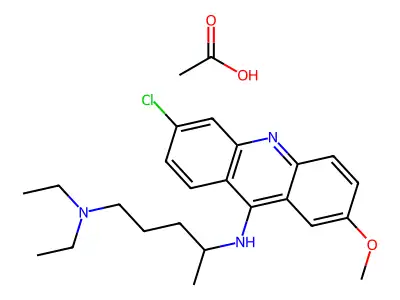 Quinacrine acetate structure