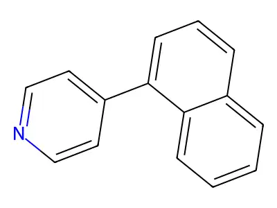 4-(Naphthalen-1-yl)pyridine structure