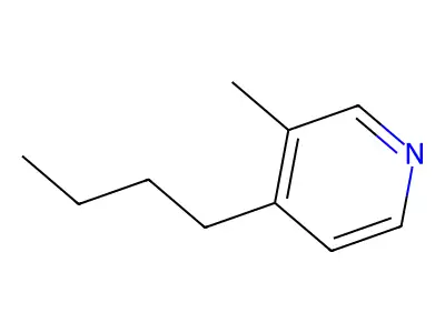 4-Butyl-3-methylpyridine structure