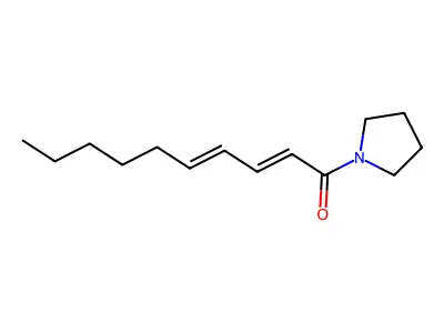 1-Pyrrolidin-1-yldeca-2,4-dien-1-one structure