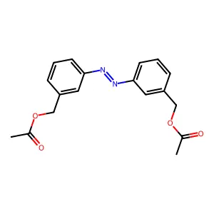 3,3'-偶氮双苯甲醇二乙酸酯 structure