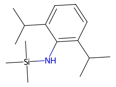 Silanamine, N-[2,6-bis(1-methylethyl)phenyl]-1,1,1-trimethyl- structure