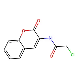 Acetamide, 2-chloro-N-(2-oxo-2H-1-benzopyran-3-yl)- structure