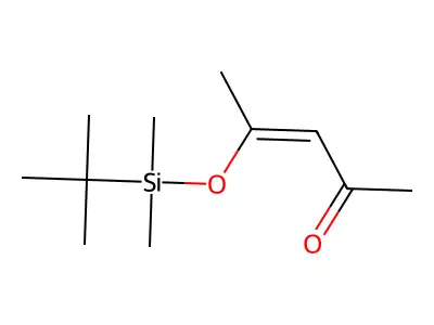 2-(tert-Butyldimethylsiloxy)pent-2-en-4-one structure