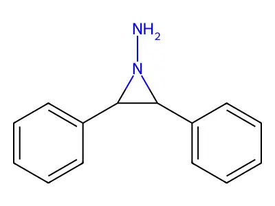 2,3-Diphenylaziridin-1-amine structure