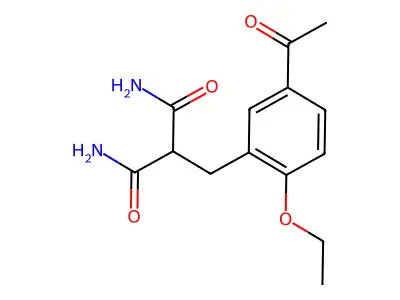 2-(5-Acetyl-2-ethoxybenzyl)malonamide structure