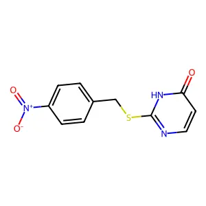 2-[(4-Nitrobenzyl)thio]pyrimidin-4-ol structure